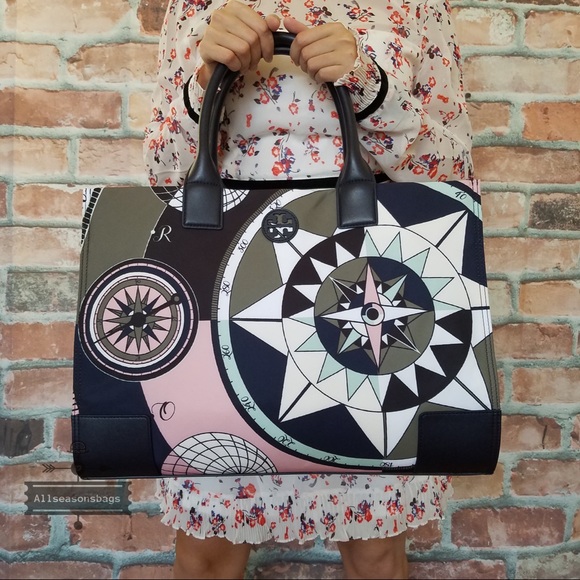 Tory Burch Handbags - Tory Burch ella nylon LARGE tote constellation Bag